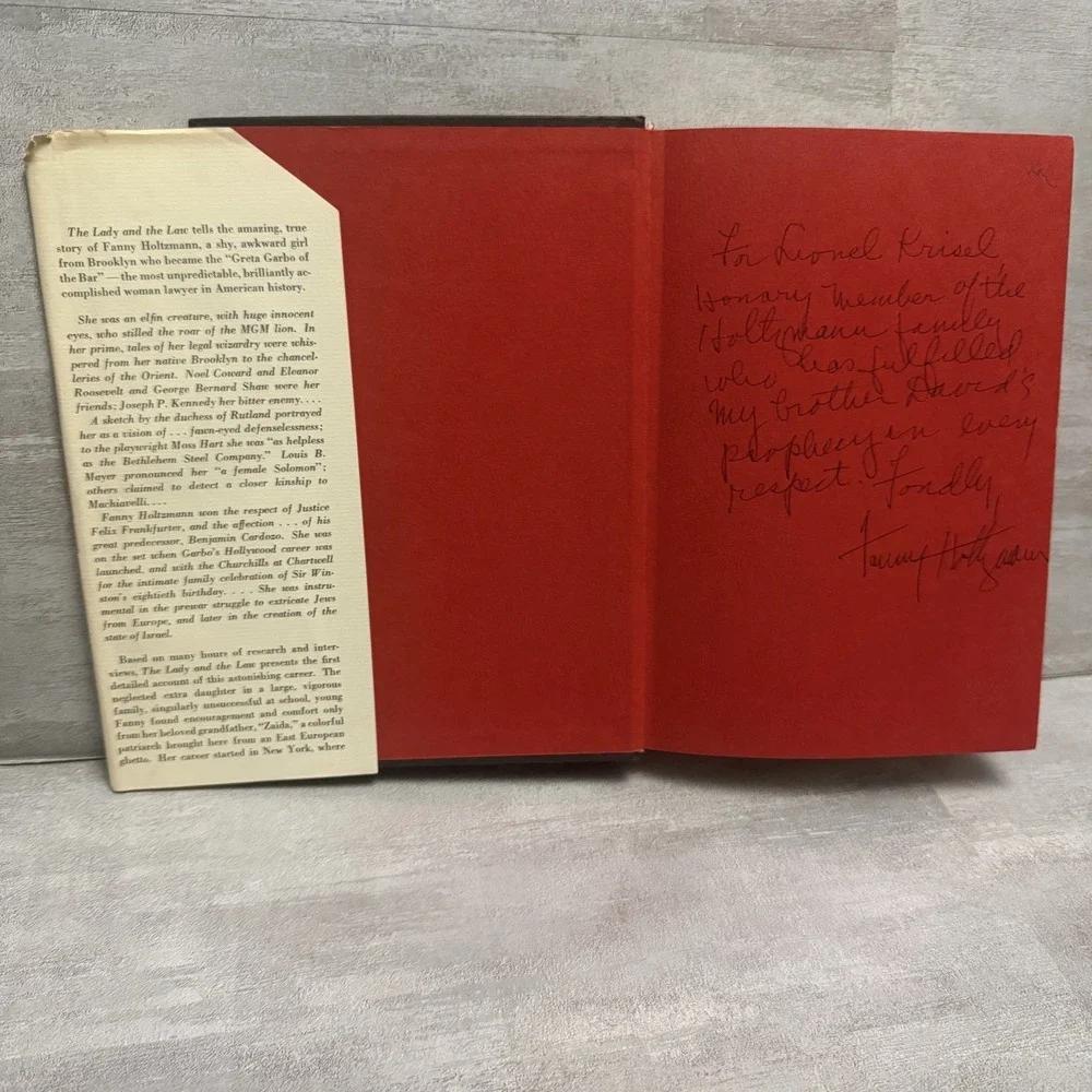 The Lady and the Law: The Remarkable life of Fanny Holtzmann Signed 1st‎ Edition